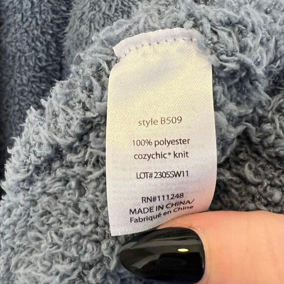 Barefoot Dreams CozyChic Robe size 2 Moonbeam Blue Comfy Cozy - Picture 5 of 7